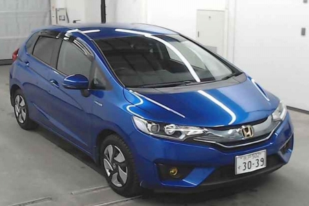 Image of a Blue used Honda Fit Hybrid 2013 stock number 31414