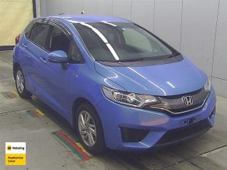 Image of a Blue used Honda Fit Hybrid stock #33120 2014 stock number 33120